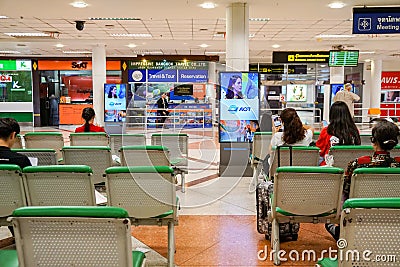 Chiang Rai city â€‹â€‹bus station Editorial Stock Photo
